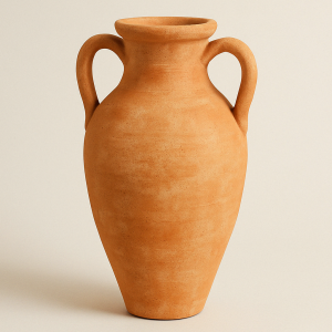 Ánfora de barro mediterránea